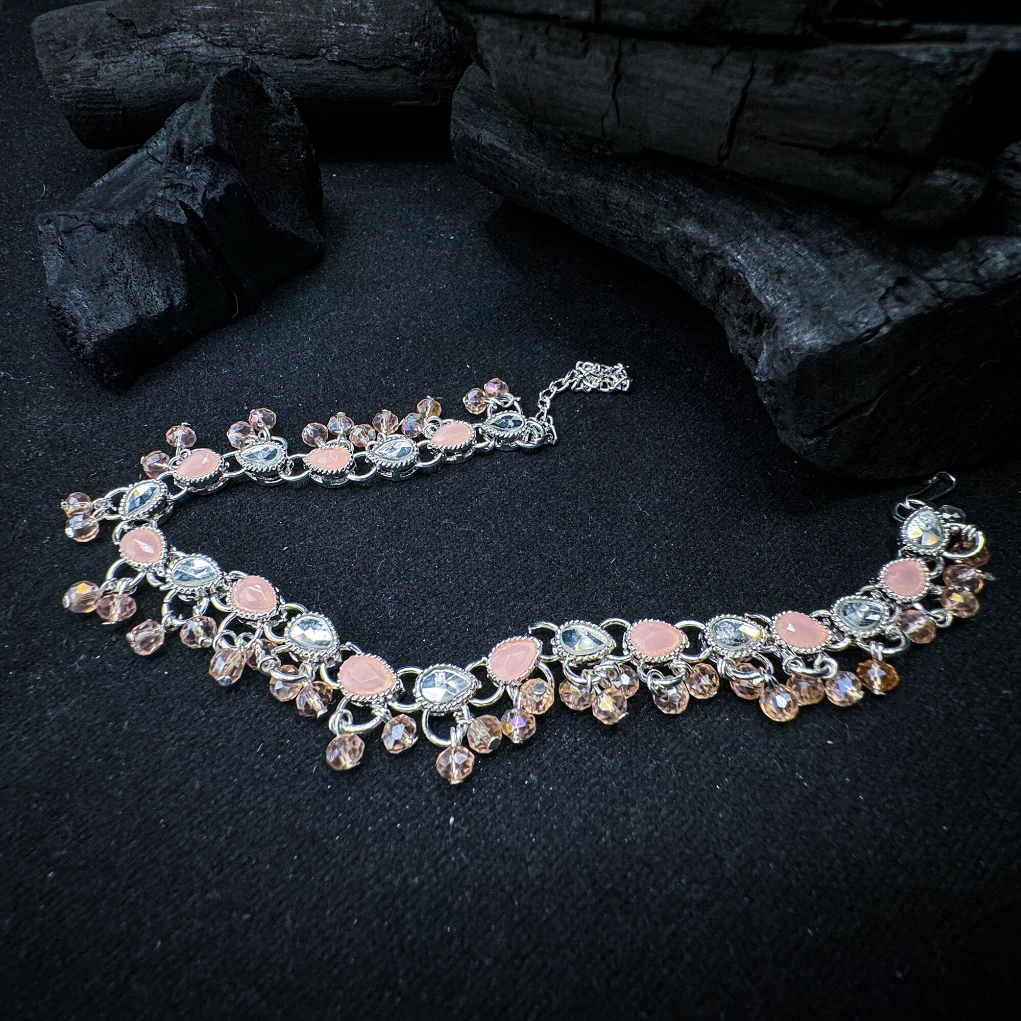Pink Floral Bliss Anklet – Nazli Fashions